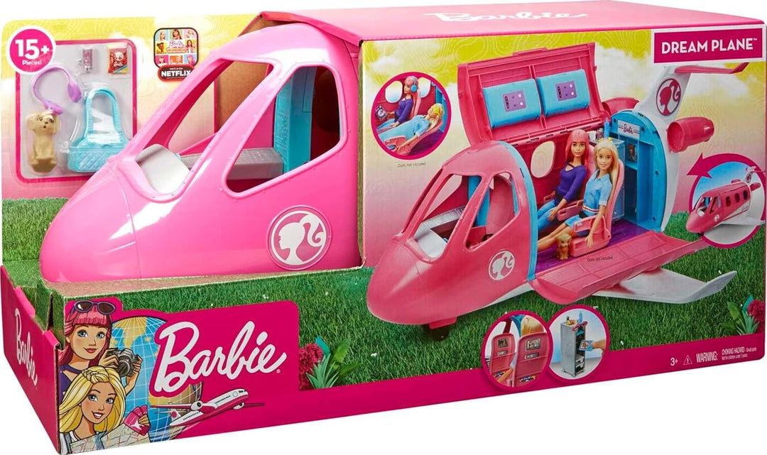 Barbie Juego de Dreamplane con más de 15 accesorios, incluyendo cac...