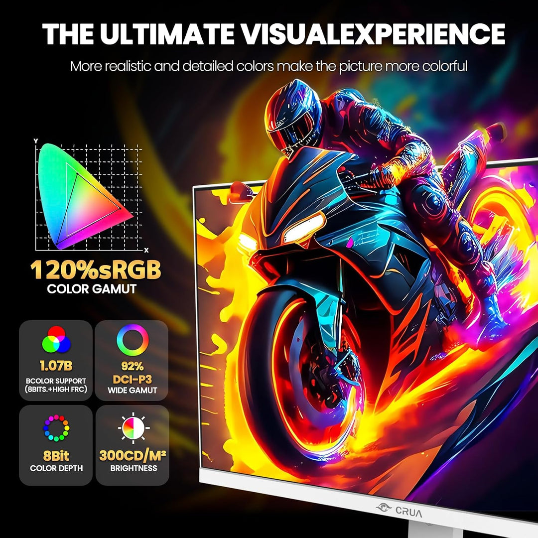 CRUA - Monitor para juegos de modo dual de 27 pulgadas, 4K 160 Hz \...