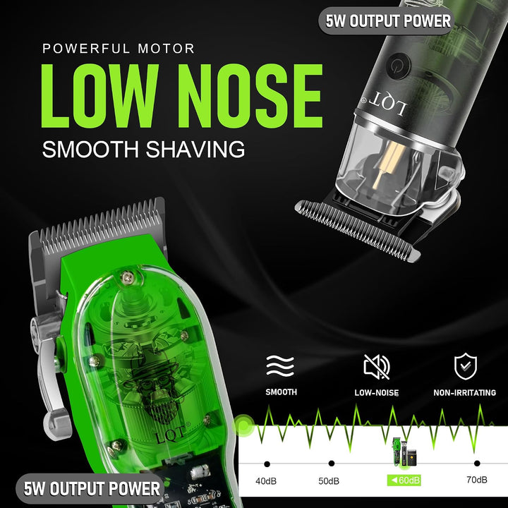 LQT Kit de peluquero profesional para hombres, cortadora de pelo in...