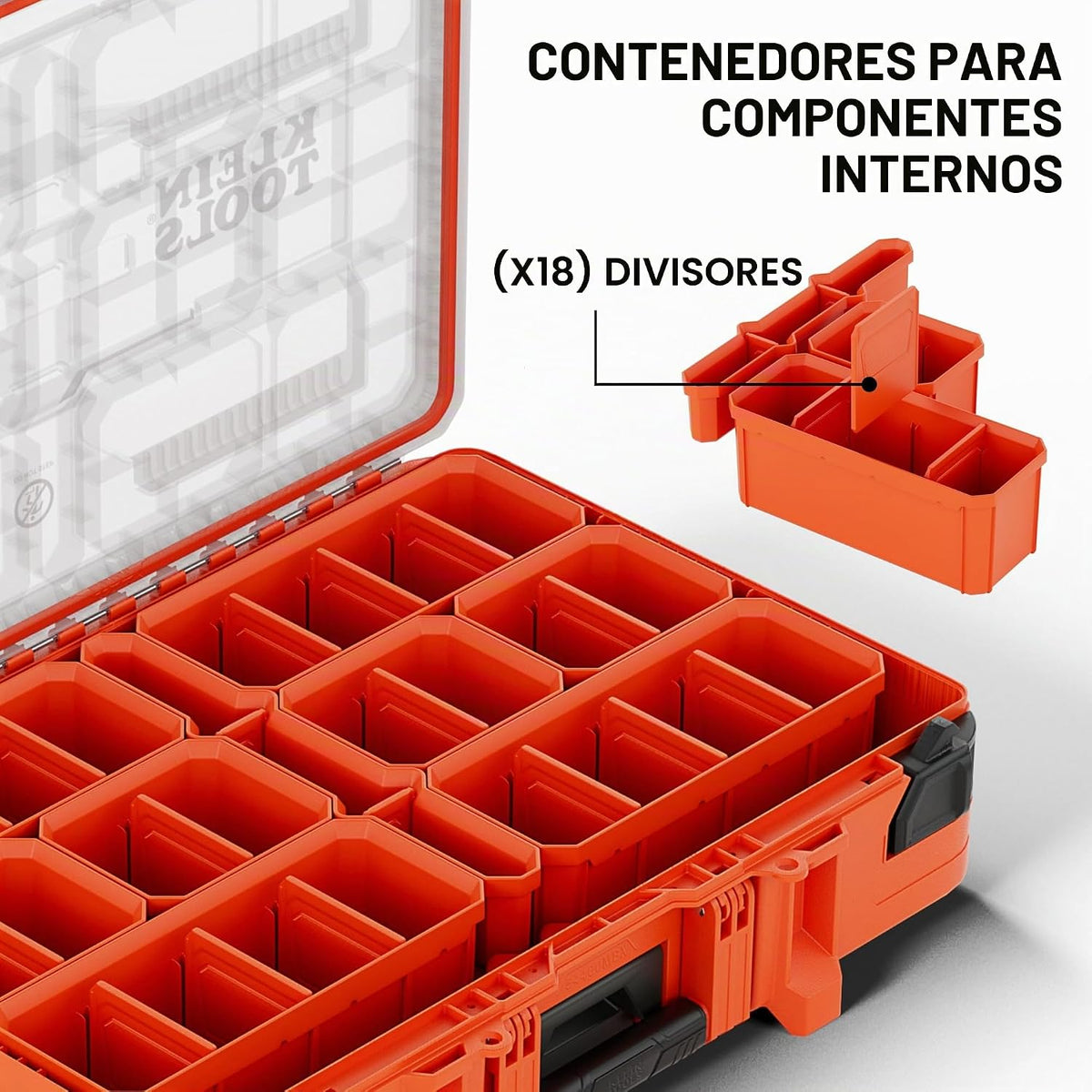 Klein Tools 54400MBX MODbox Caja de Compartimento Alto
