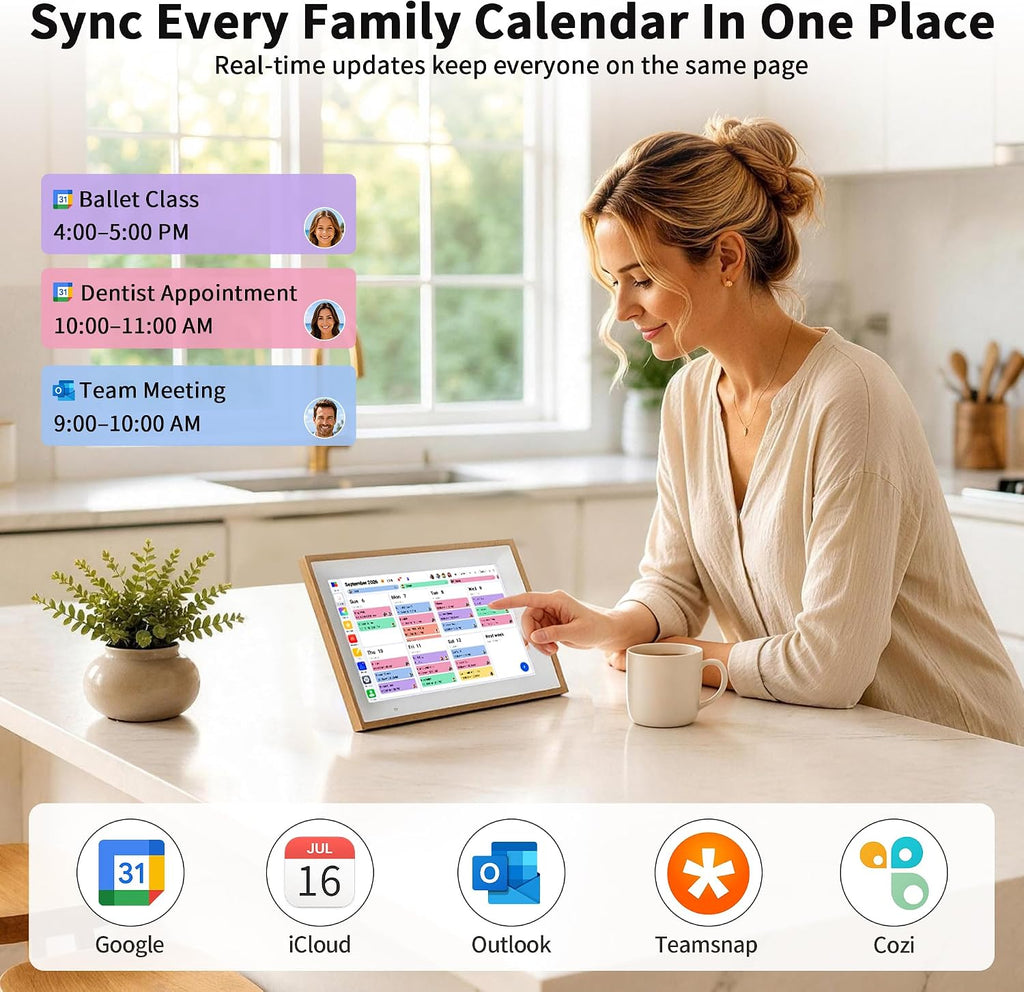 Calendario digital 10.1" Smart Family Planner Pantalla táctil