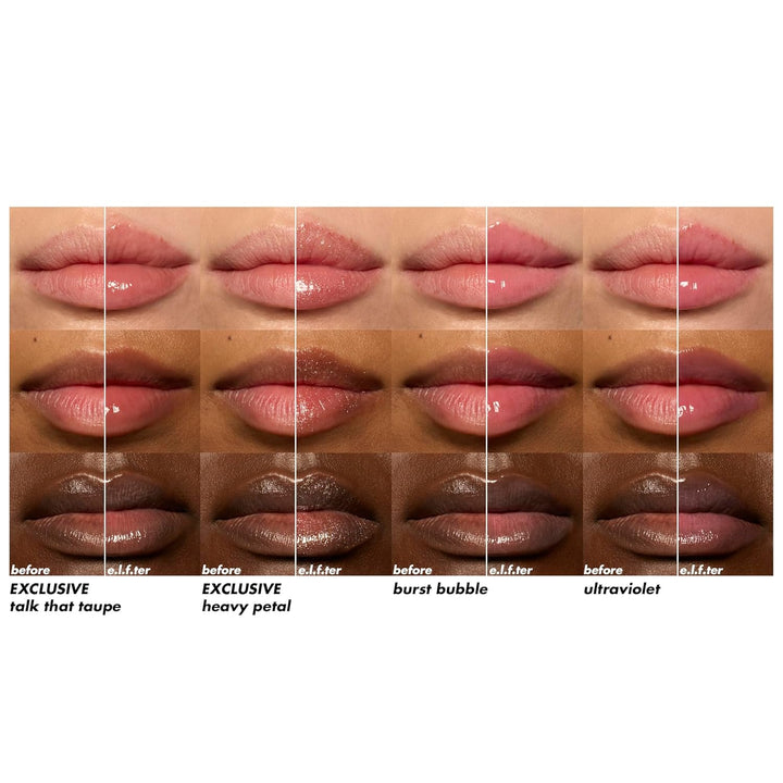 e.l.f. Glow Reviver Kit de Aceite Labial Voluminizador, Aceites Lab...