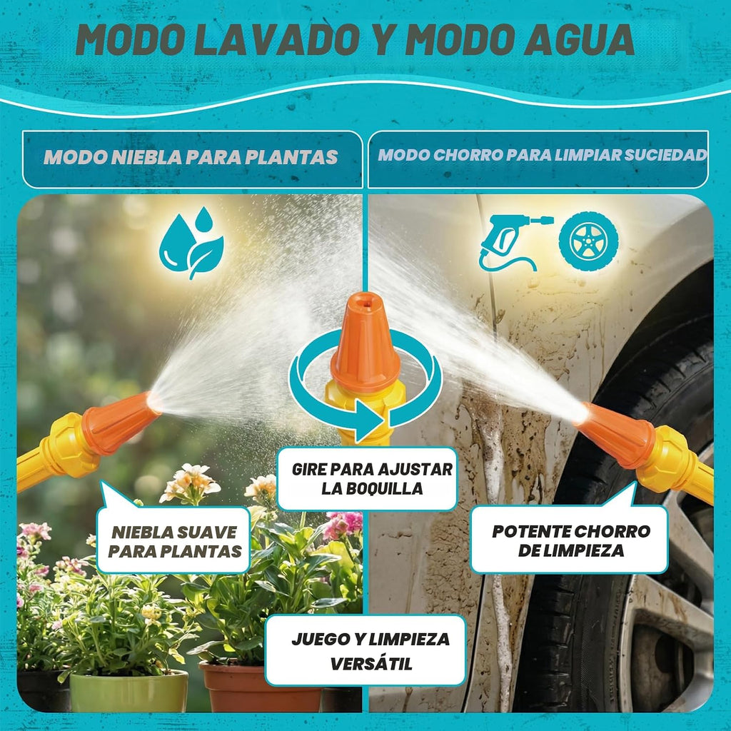 Lavadora a presión para niños, juguete de lavado de autos a partir de 3