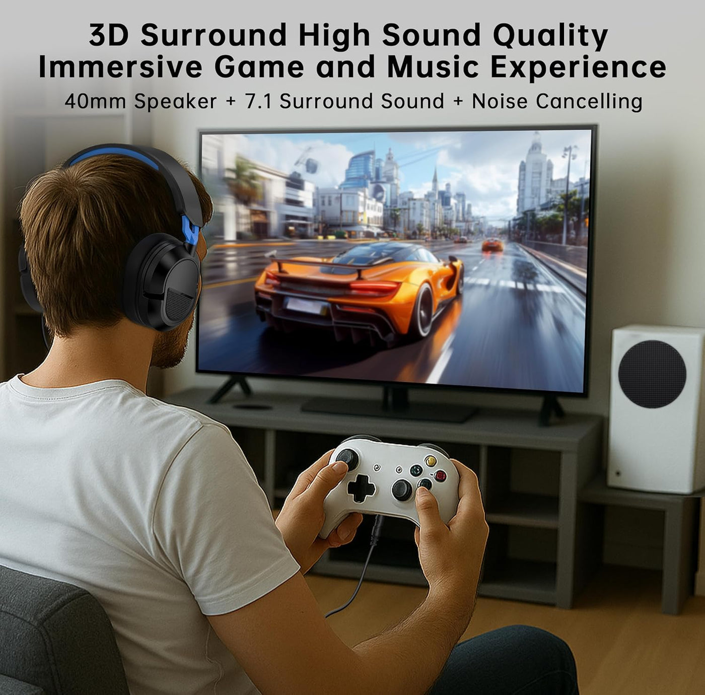 Auriculares para juegos para PS5 PS5Pro PS4 Xbox Series X