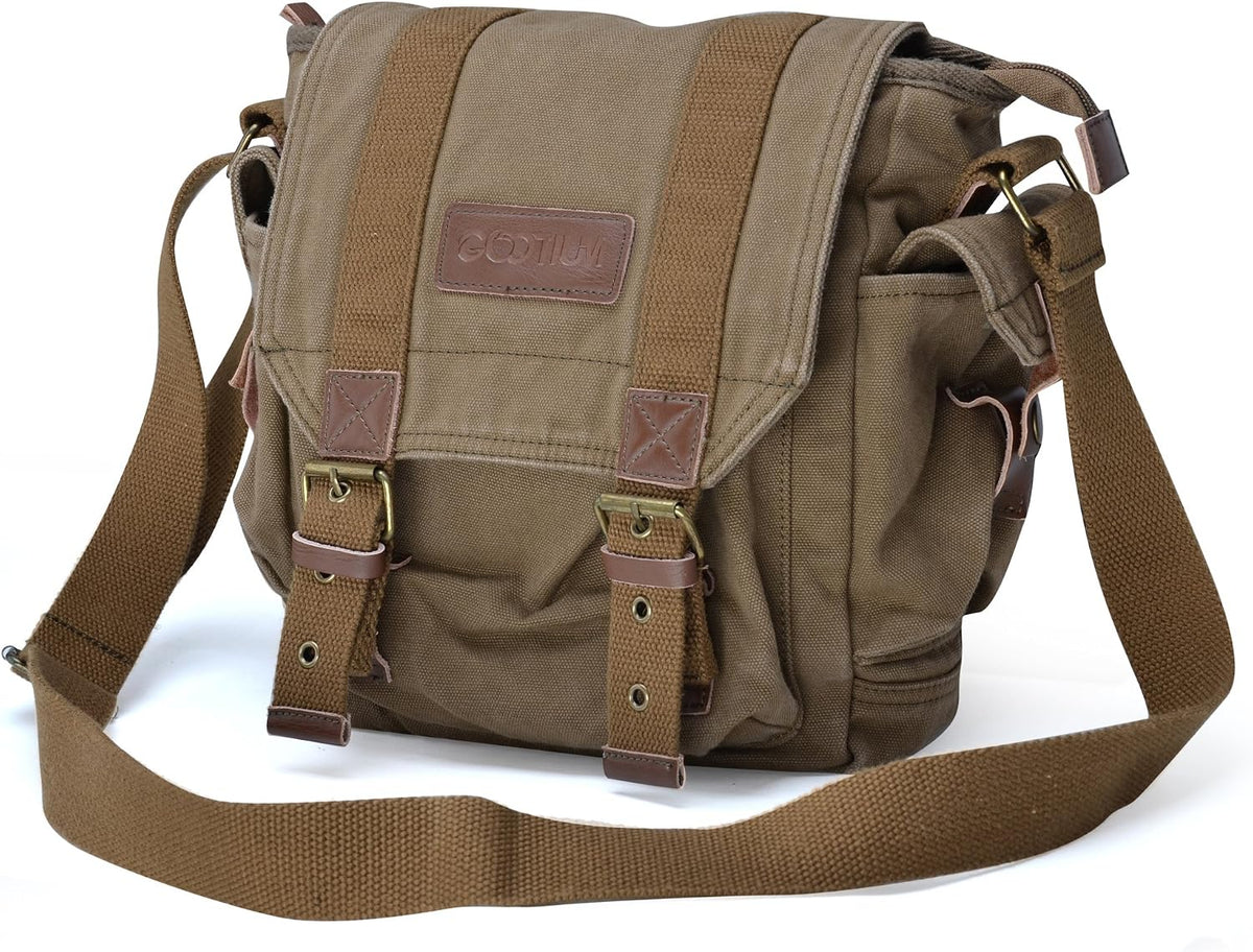Bolso bandolera de lienzo Gootium - pequeño, vintage, de hombro, bandolera cruzada