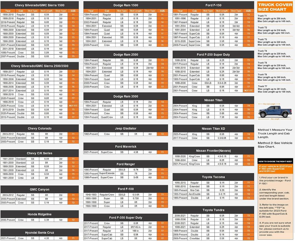 Kayme - Funda impermeable para camión para todo tipo de clima, consulta la tabla de tallas - Talla T6