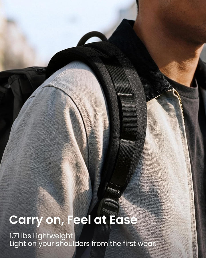 tomtoc Mochila para laptop con solapa, ligera, resistente al agua,...