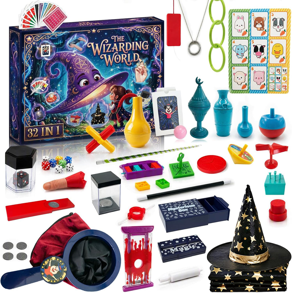 NEW TOYS Juego de trucos de magia para niños a partir de 6 años - Kit 32 en