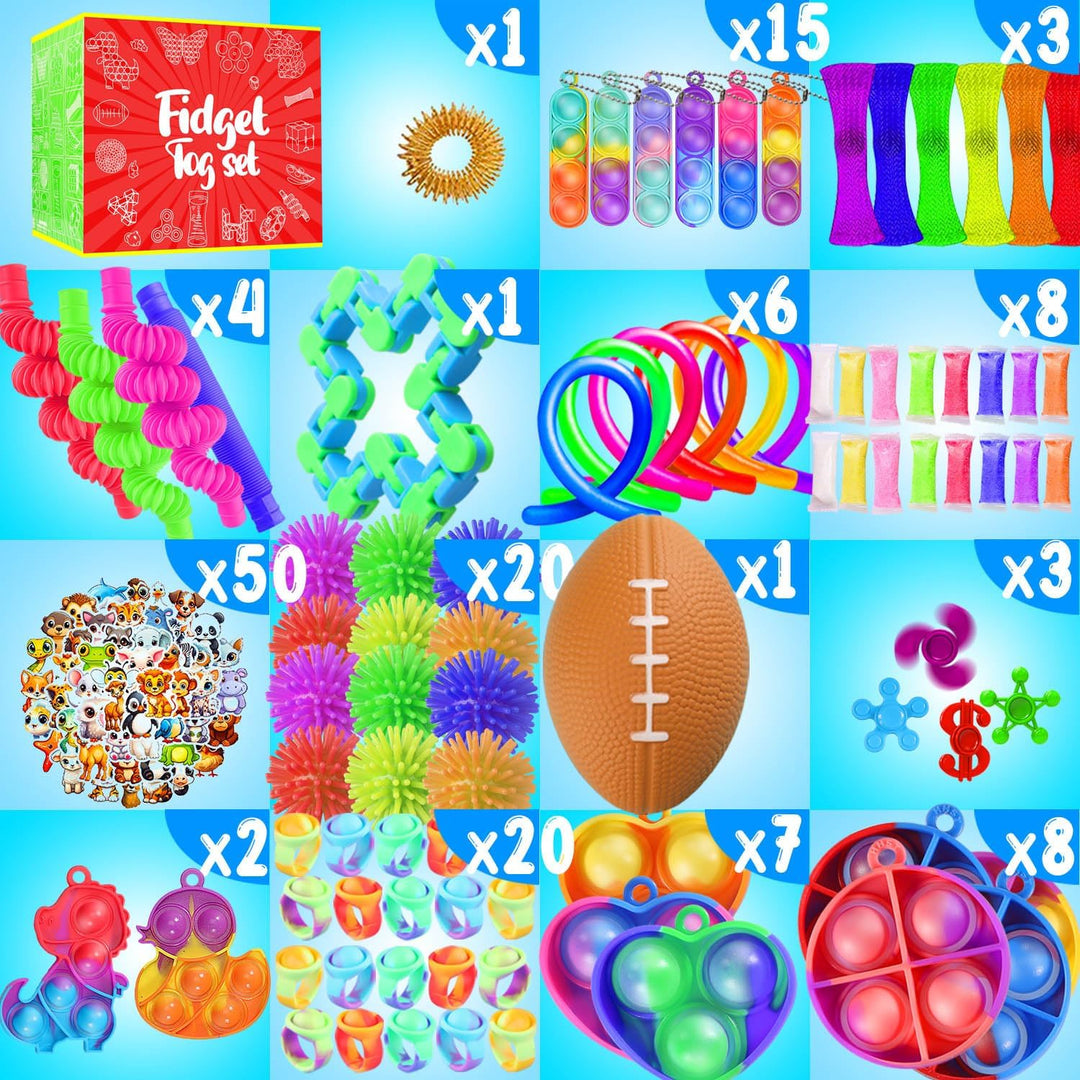 Juguetes para estirar, paquete de 126 recuerdos para niños de 8-12...