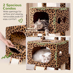 Globlazer Torre alta para gatos de varios niveles resistente de 83 pulgadas