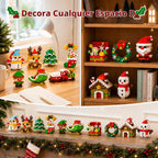 Calendario de Adviento de Navidad, bloques de construcción, 12 días Mini