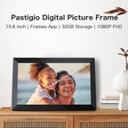 Frameo Digital Frame WiFi, marco digital de 15.6 pulgadas pantalla grande
