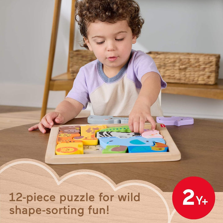 Fisher-Price Rompecabezas de madera para niños pequeños 13