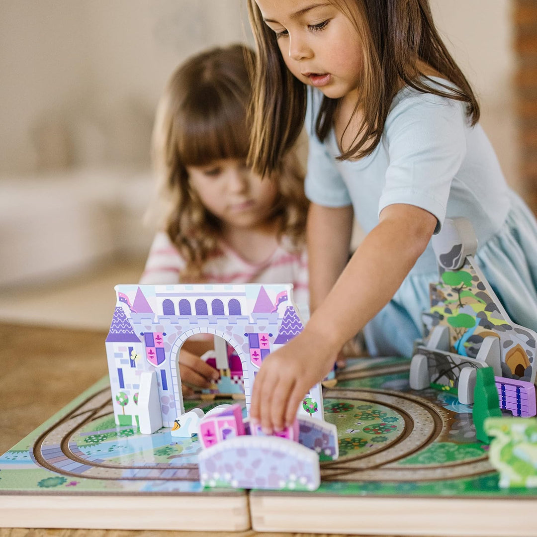 Melissa &amp; Doug 19 piezas de madera para llevar a lo largo de la...
