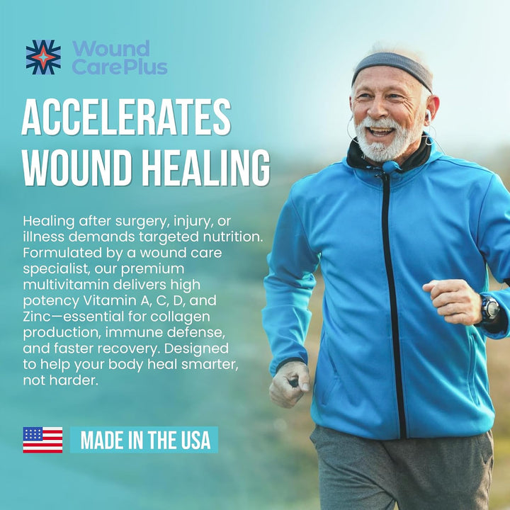 Wound Care Plus - Multivitamínico para hombre, mezcla integral de v...