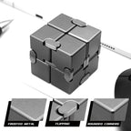 Cubo infinito de metal Fidget juguete para aliviar el estrés TDAH