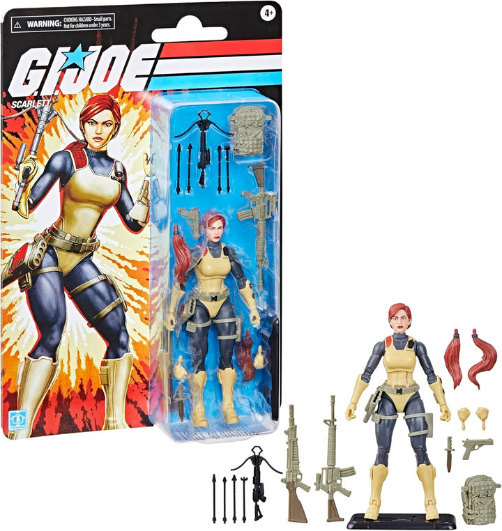 GI Joe Classified Series Retro Cardback Scarlett Figura de