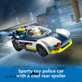 LEGO Coche de policía de la ciudad y persecución de autos