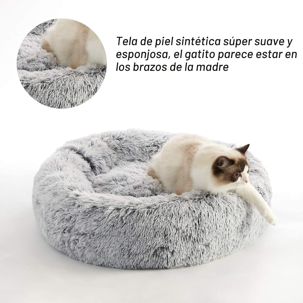 Western Home Donut Calmante - Cama lavable para perros pequeños y medianos