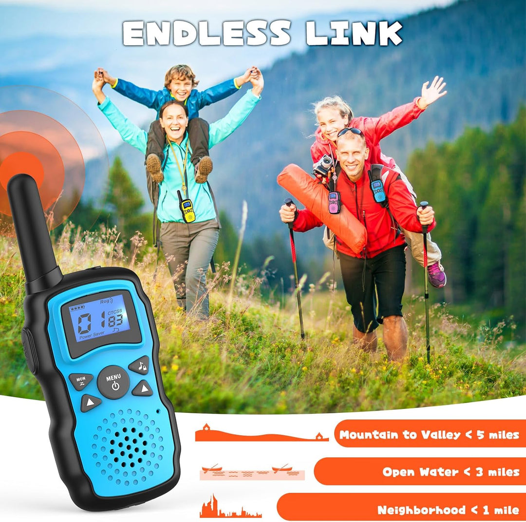 Wishouse Walkie Talkies para niños recargable