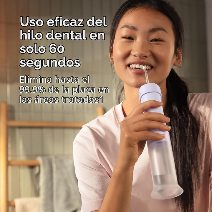 Philips Sonicare Compact Flosser 1000 - Irrigador dental portátil,...