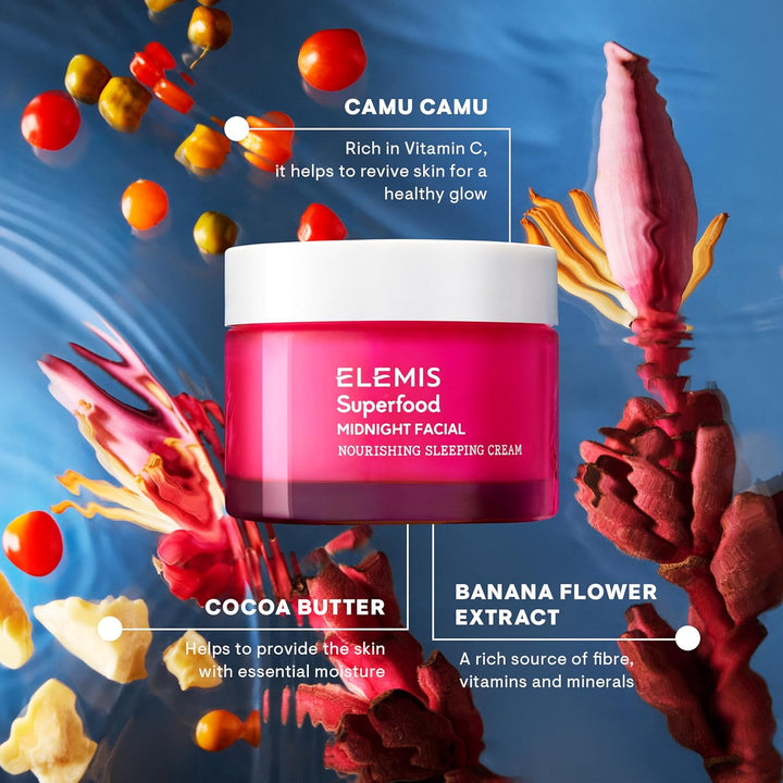 ELEMIS Superfood Midnight Facial, crema facial hidratante, hidratan...