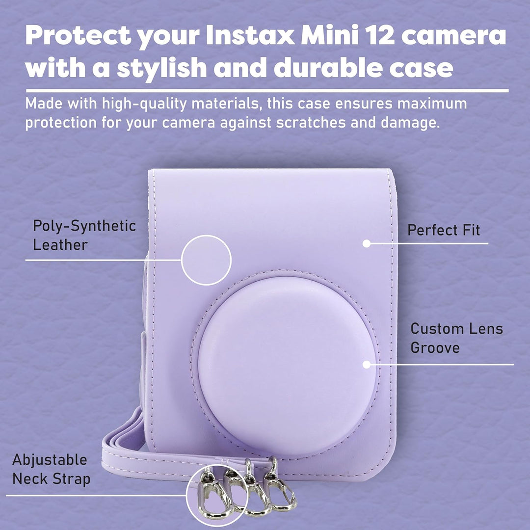 Fujifilm - Paquete de minicámara instantánea Instax Mini 12 con paq...