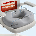 5 STARS UNITED - Almohada de dona para dolor de coxis y hemorroides, cojín de asiento grande de espuma viscoelástica para áreas propensas a llagas de cama y alivio de presión, apoyo para próstata