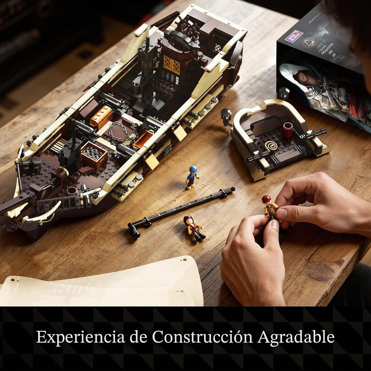 Wise Block Assassin's Creed - Juego de construcción de barcos piratas con