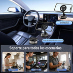 Soporte de teléfono de coche para iPhone 18 Pro Max, soporte de teléfono con succión, soporte magnético al vacío para teléfono [95+libras de succión fuerte y 2400gf magnético fuerte] para