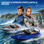 BEZGAR 2 paquetes de 10 pulgadas 15 KPH Fast RC Shark Barcos para niños