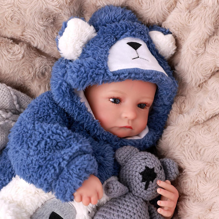 BABESIDE Muñecas Reborn de bebé realistas Niño - Aiden 17 Pulgadas...