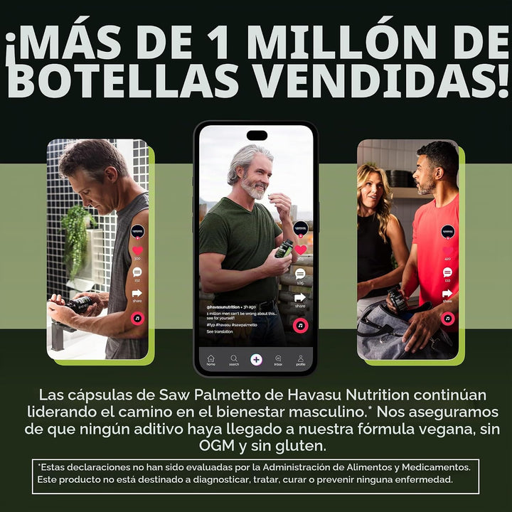 Fuerza Extra Palma Enana Americana Suplemento y Salud de la próstat...