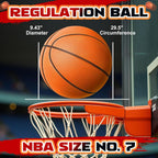ALDWDY Balón de baloncesto silencioso tamaño 7 (29.5") – Balón de baloncesto para interiores con ranuras sin aire para regates silenciosos y entrenamiento en interiores, balón de espuma PU Pro