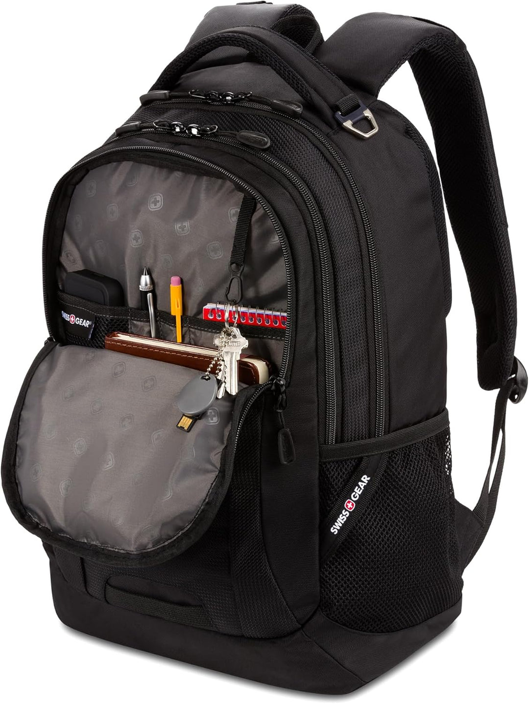 SwissGear - Mochila para laptop Cecil 5505, Negro -