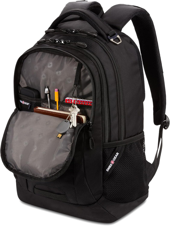 SwissGear - Mochila para laptop Cecil 5505, Negro -