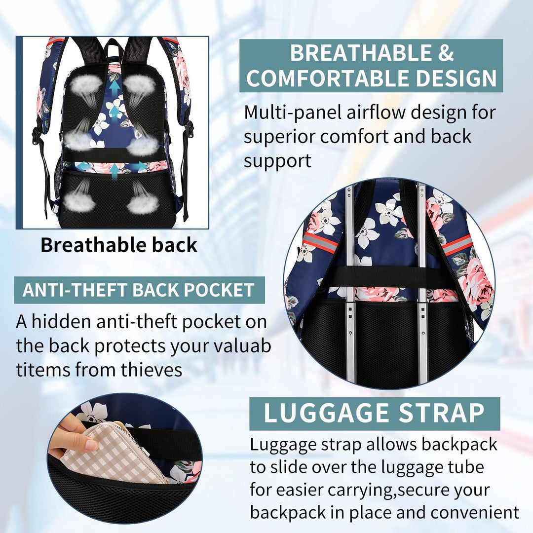 HILUSEN Mochila enfriadora de almuerzo para mujer, mochila extra gr...