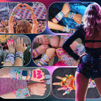 Gionlion - Kit de 7 cajas de 144 colores, 5000 cuentas de poni Kandi Rave | Kit de pulsera de la amistad de caramelo de 0.236 x 0.354 in con 800 cuentas de letras para bricolaje, llaveros