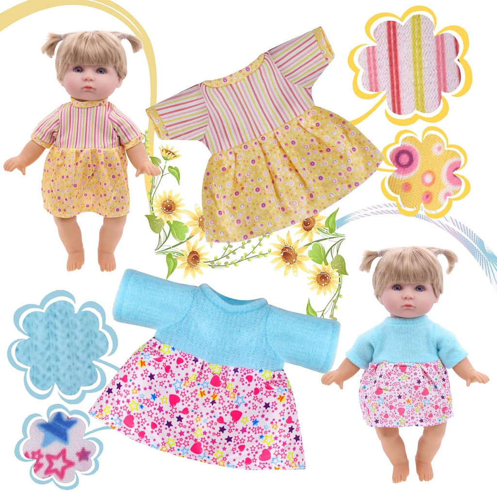 12 Piezas Ropa para Muñeca de 12 Pulgadas, Vestido de Princesa para Regalo de Niña