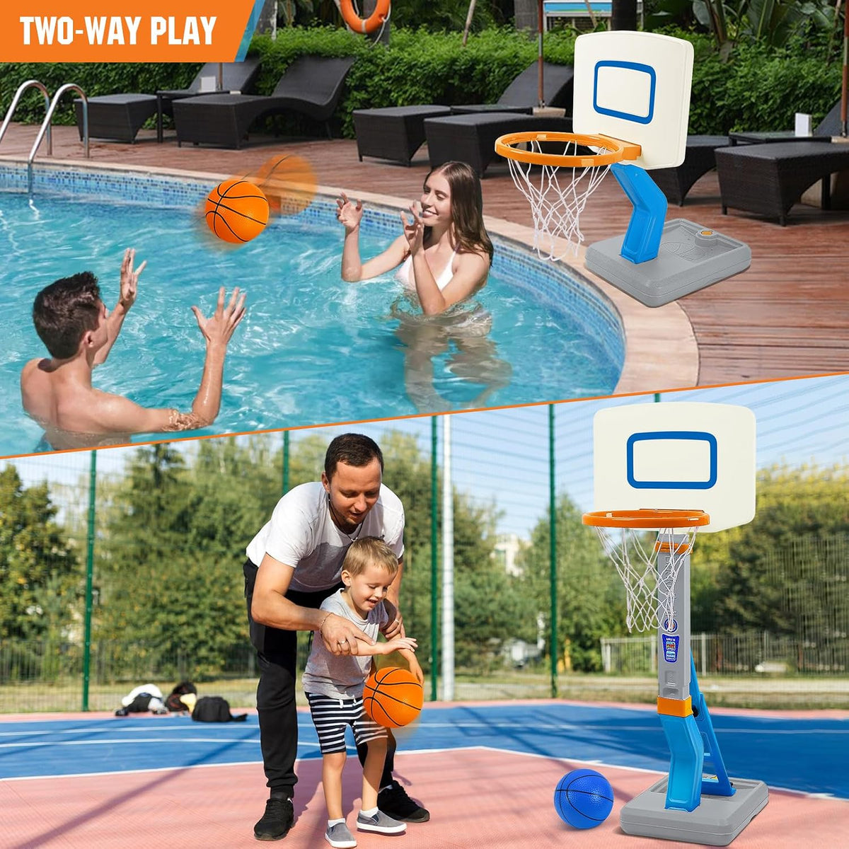 Juego de aros de baloncesto para niños pequeños, mini aros de baloncesto