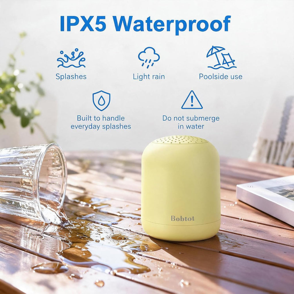 Bobtot Altavoces Bluetooth portátiles, tiempo de reproducción 24h