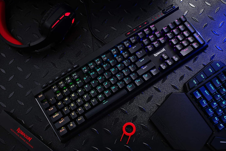 Redragon K580 VATA RGB LED - Teclado mecánico para juegos con retro...
