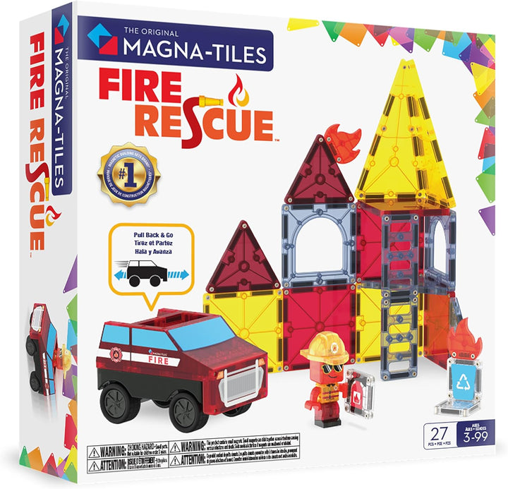 Magna-Tiles Fire Rescue - Juego de construcción magnética
