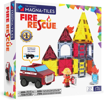 Magna-Tiles Fire Rescue - Juego de construcción magnética