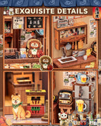 CUTEBEE Kit Book Nook, Casa en Miniatura DIY Izakaya Japonés para Adultos