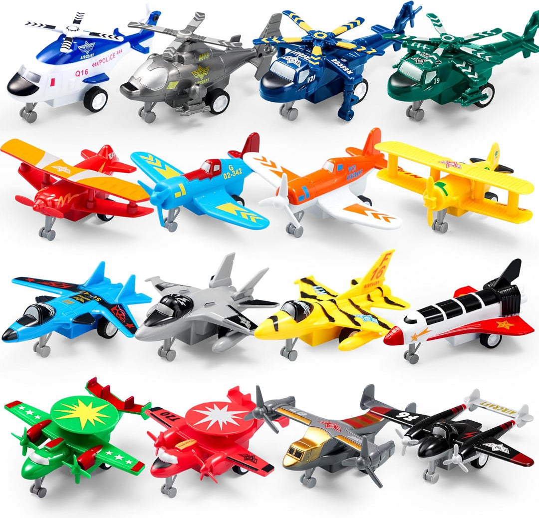 JOYIN 16 piezas de juguetes de avión para niños