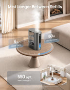 DREO - Humidificadores inteligentes de 6L para dormitorio, niebla cálida y