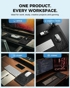 Alfombrilla ergonómica para mouse con reposamuñecas, cojín