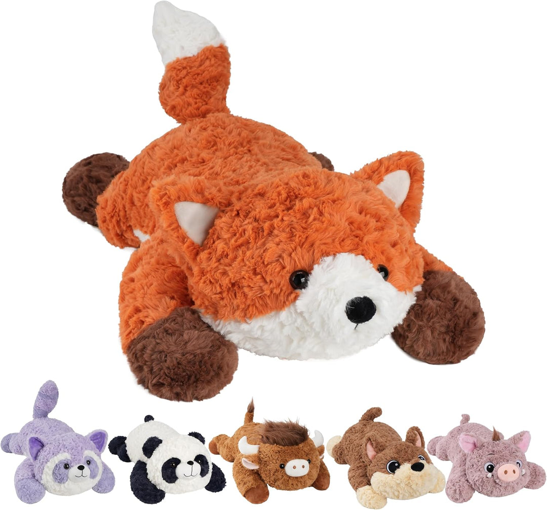 GILFWM 63,5 cm 2,27 kg Animales de peluche con peso Zorro, peluche...
