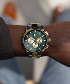 MVMT Chrono II Reloj cronógrafo analógico para hombre, 1.772 in, resistente al agua, 5 ATM/50M, uso diario
